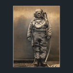 Vintage Victorian Diver Suit Postcard<br><div class="desc">Vintage Victorian diver suit.  High quality,  custom restored vintage Victorian image.</div>