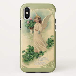Vintage Victorian Easter Angel with Flowers Case-Mate iPhone Case