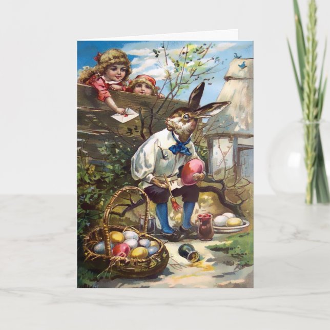 Vintage Victorian Easter Card (Front)