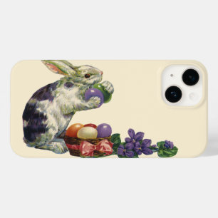 Vintage Victorian Easter Eggs, Bunny and Flowers Case-Mate iPhone 14 Case