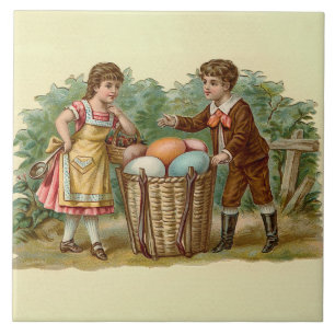 Vintage Victorian Easter Tile