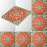 Vintage Victorian Era 1870 Pattern Tile<br><div class="desc">This is a digitally enhanced print of a Victorian era ornate tile pattern derived from an antique 1870 publication. You can customise the background colour.</div>