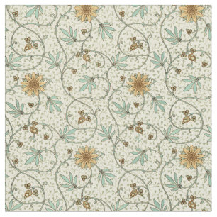 Vintage Victorian Era 1875 Floral Pattern Fabric