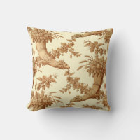 Vintage Victorian Era Cornucopia Fruit Damask