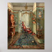 Vintage Victorian Era Dentist's Operating Room