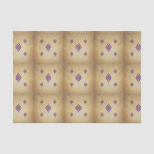 Vintage Victorian Era Elegant Gold and Purple Tissue Paper