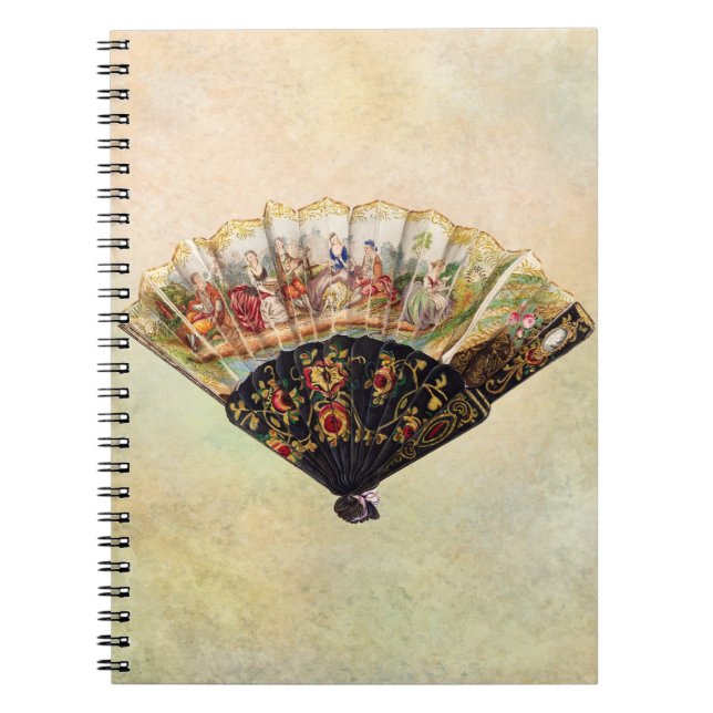 Vintage Victorian Era Fan   Notebook (Front)