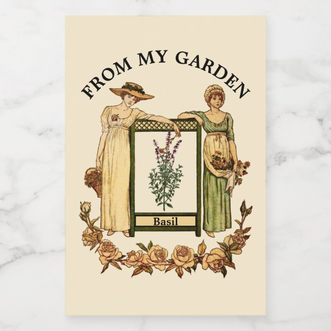 Vintage Victorian Era Food Label Template (Single Label)