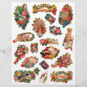 Vintage Victorian Era Scrapbook Hand Whimsies