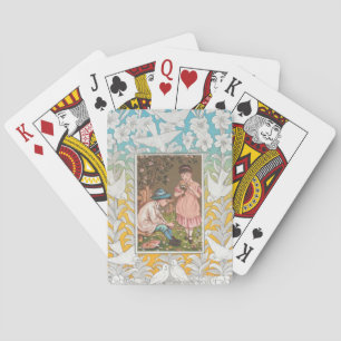 Vintage VIctorian Era Valentine's Day Card, 1876 Playing Cards