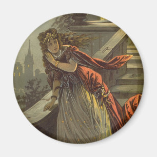 Vintage Victorian Fairy Tale, Cinderella Magnet