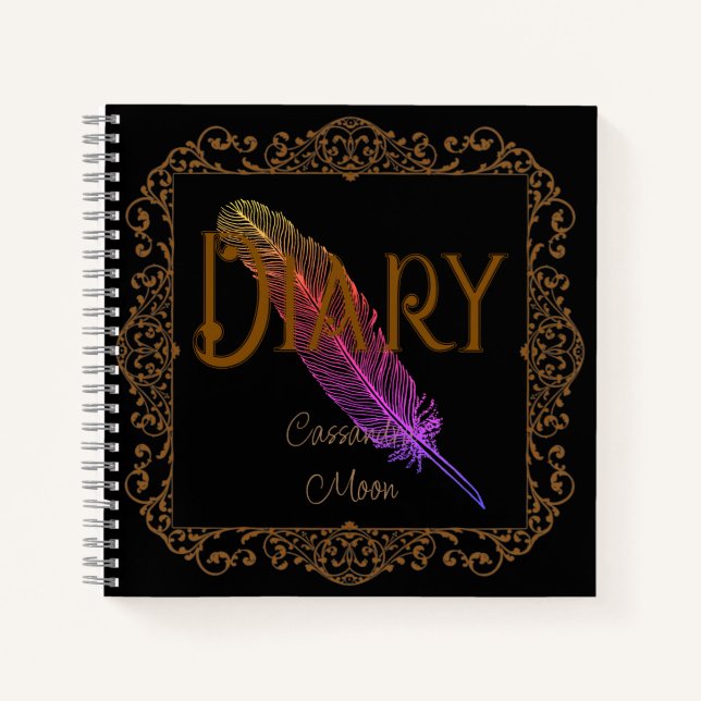 Vintage Victorian Fairytale Diary Notebook (Front)