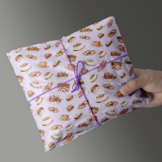 Vintage Victorian Fancy Cakes And Sweets Pattern  Tissue Paper