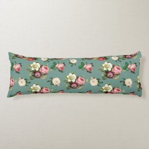 Vintage Victorian Floral Pattern Home Bedding Body Cushion