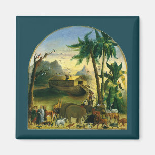 Vintage Victorian Folk Art, Noah's Ark by Hidley Magnet