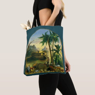 Vintage Victorian Folk Art, Noah's Ark by Hidley Tote Bag