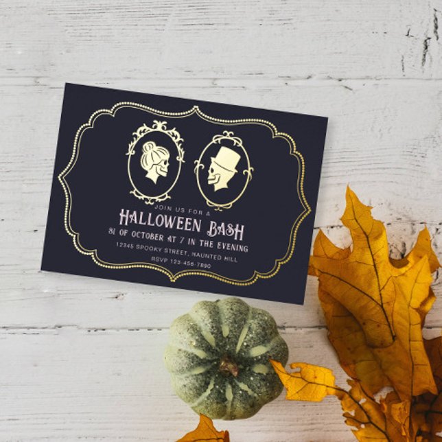 Vintage Victorian Frame Skull Halloween Party (Creator Uploaded)