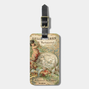 Vintage/Victorian French Label Luggage Tag