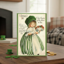 Vintage Victorian Girl Custom St. Patrick's Day