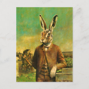 Vintage Victorian Hare Postcard