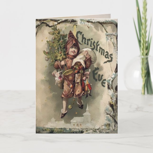 Vintage Victorian Holiday Card (Front)