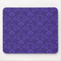 Vintage Victorian Indigo Damask Paisley Floral