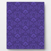 Vintage Victorian Indigo Damask Paisley Floral