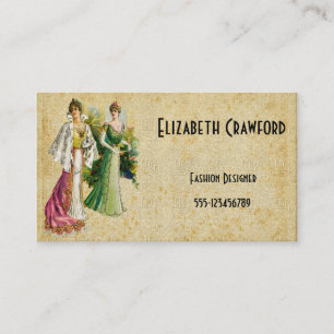 Vintage Victorian Ladies Fashion Business Card