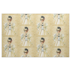 Vintage Victorian Ladies Fashion Fabric
