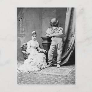 Vintage Victorian Man Wearing a Diving Suit Postcard