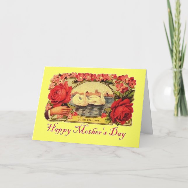 Vintage Victorian Mother's Day Card (Front)