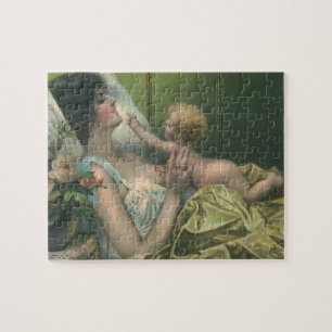 Vintage Victorian Mother's Day, Mum with Baby Jigsaw Puzzle