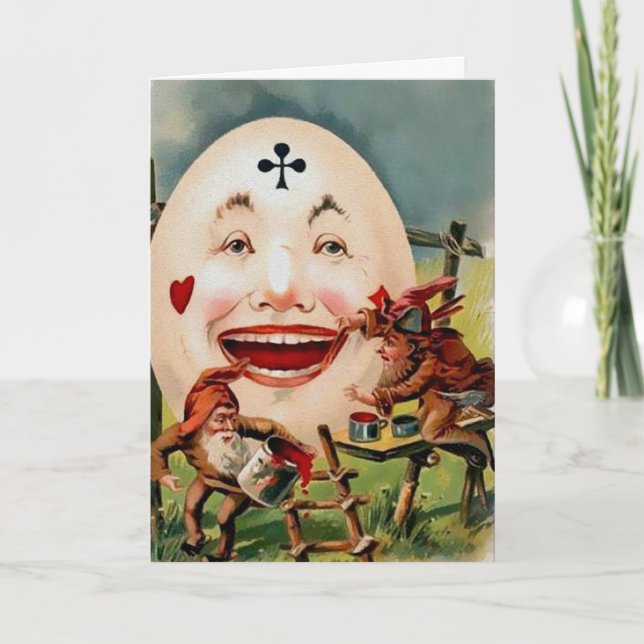 Vintage Victorian Odd Easter Card (Front)