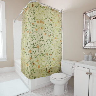 Vintage Victorian Orange conservatory botanica Shower Curtain