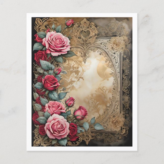 Vintage Victorian Paper Sheet (Front)