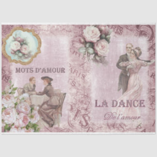 Vintage Victorian  Parisian Series Design 1 Tissue Paper