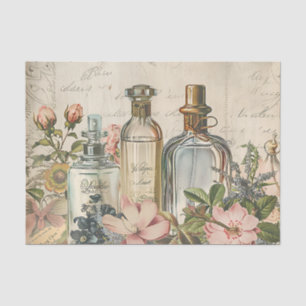 Vintage Victorian Perfume Decoupage Tissue Paper