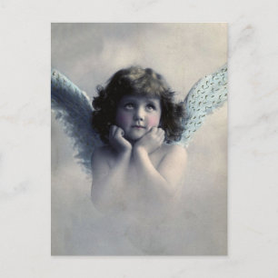 Vintage Victorian Photo Angel Postcard