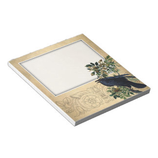 Vintage Victorian Raven Decoupage - Gothic Realm Notepad