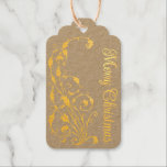 Vintage Victorian Romantic Christmas Gift Tags<br><div class="desc">Vintage Victorian Romantic Steampunk Antique design with Merry Christmas in an elegant,  ornate font. There are the traditional To and From spaces on the back.</div>