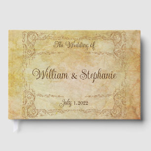 Vintage Victorian Romantic Fairytale Wedding Guest Book