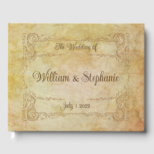 Vintage Victorian Romantic Fairytale Wedding Guest Book
