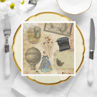 Vintage Victorian Romantic Paper Napkins 