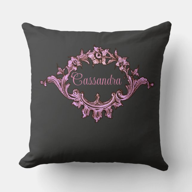 Vintage Victorian Romantic Steampunk Personalised  Cushion (Front)