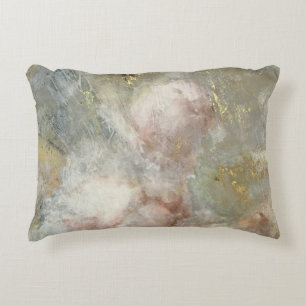 Vintage Victorian Rose Floral With Gold Accents Decorative Cushion