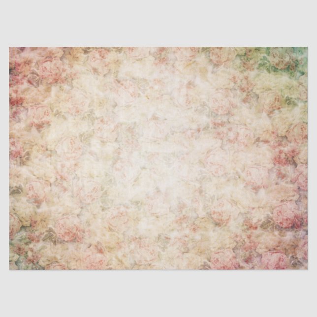 Vintage Victorian Roses Decoupage Tissue Paper (Front)