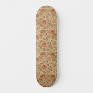 vintage Victorian Roses patterned Skateboard
