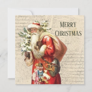 Vintage Victorian Santa Claus Christmas 
