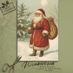 Vintage Victorian Santa Claus Christmas Decoupage Tissue Paper<br><div class="desc">This Vintage Victorian Santa Claus Christmas Decoupage design brings nostalgic charm to your holiday craft projects. Featuring a traditional Santa Claus illustration in a classic Victorian style, this design is perfect for adding a timeless touch to your Christmas decoupage creations. Ideal for paper crafts such as scrapbooking, card-making, and DIY...</div>
