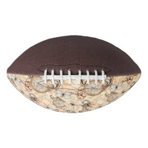Vintage Victorian Shabby Chic Country Pattern Football